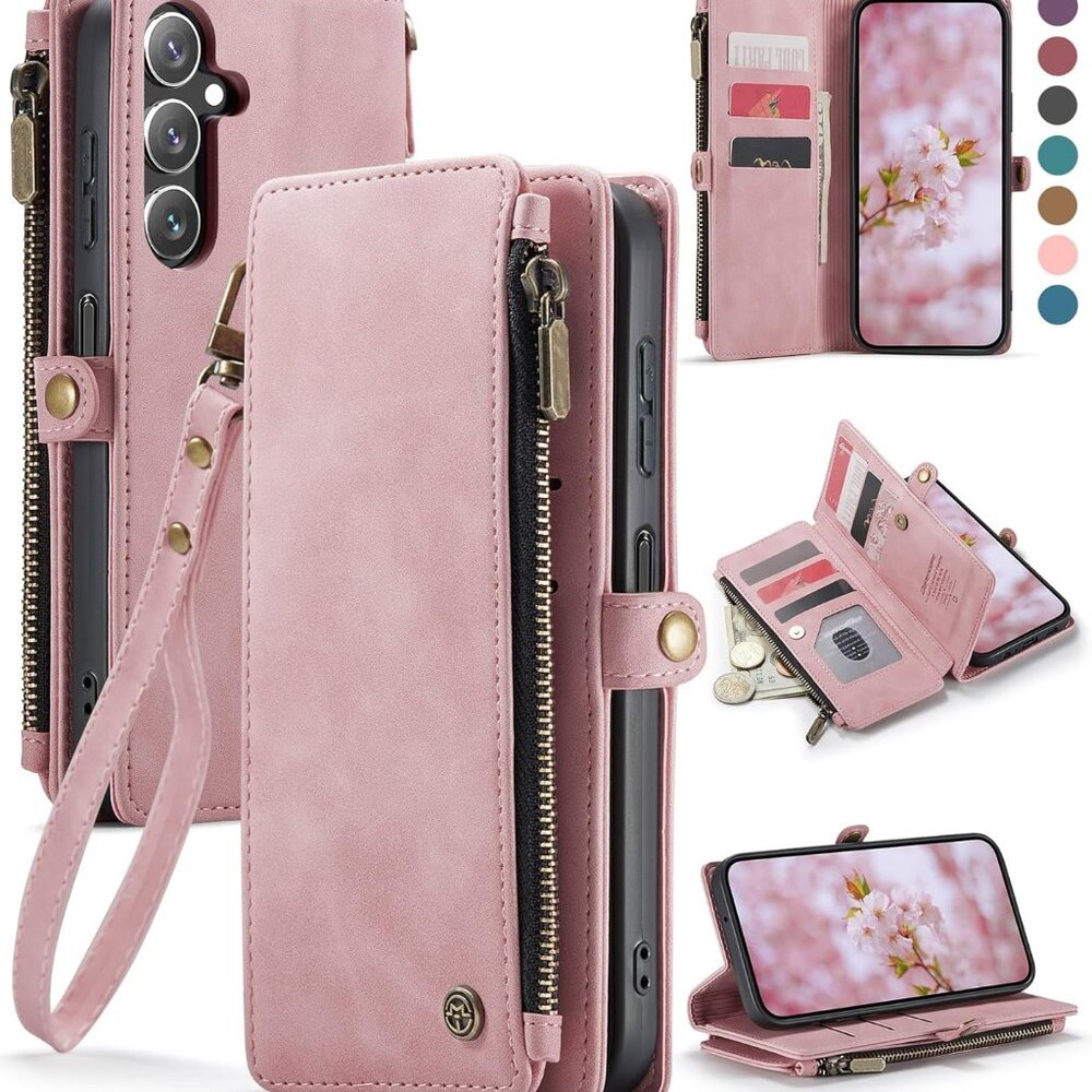 Defencase Compatible with Galaxy A14 5G Case Wallet with RFID Blocking Card